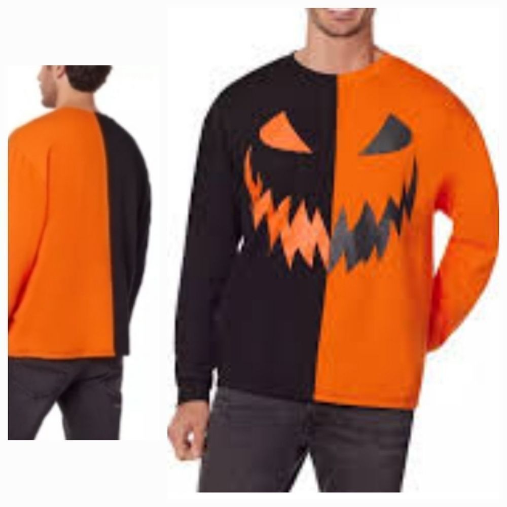 SPIRT HALLOWEEN Jack-O'-Lantern Shirt Size LARGE